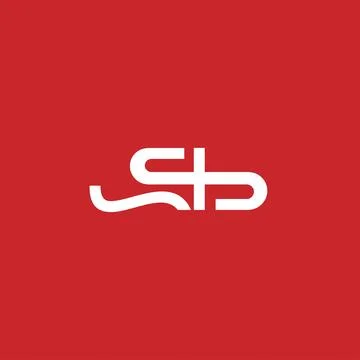 The logo with the initials BS letter is modern and elegant, suitable for lo.. Stock Illustration