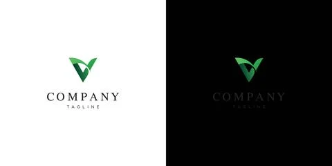 The logo initials letter V is modern and elegant design 1 Stock Illustration