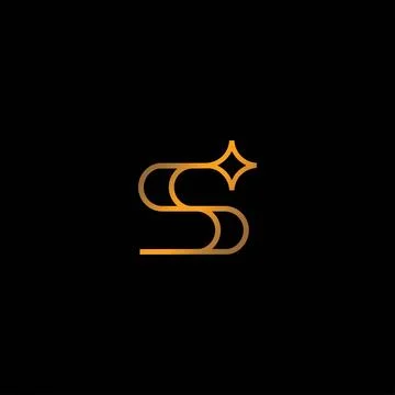 The logo with the initials  S letter is modern and elegant, suitable for lo.. Stock Illustration