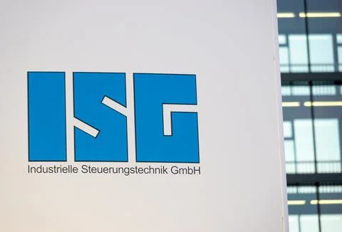 Logo of ISG in Stuttgart Stock Illustration