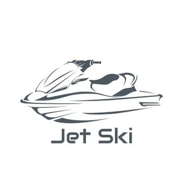 Logo jet ski, scooter Stock Illustration