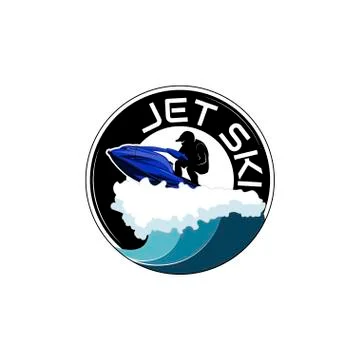 Logo jet ski, scooter Stock Illustration