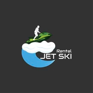 Logo jet ski, scooter Stock Illustration