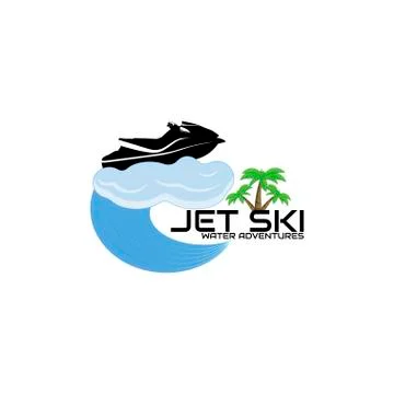 Logo jet ski, scooter Stock Illustration