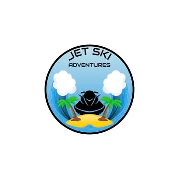 Logo jet ski, scooter Stock Illustration