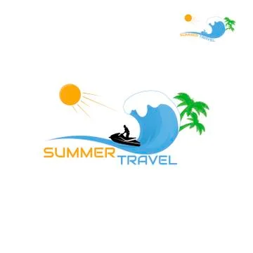 Logo jet ski, scooter Stock Illustration