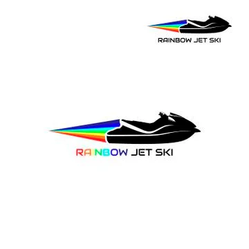 Logo jet ski, scooter Stock Illustration