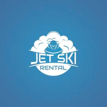 Logo jet ski, scooter Stock Illustration