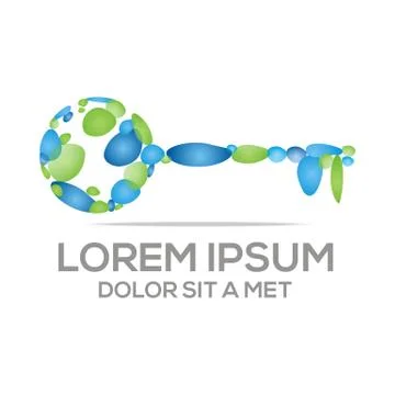 Logo Key Vector Element business Stock Illustration