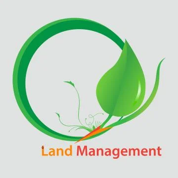 Logo Land Management Stock Illustration