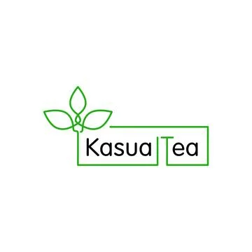 Logo with leaf element for corporate or website Stock Illustration