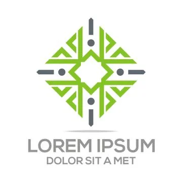 Logo Letter Abstract icon Vector Stock Illustration