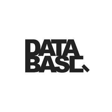 Logo letter base data layer minimalist simple unique isolated Stock Illustration