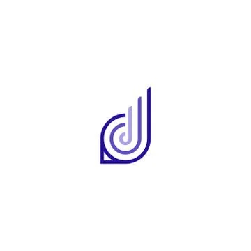 Logo letter d with a unique design Stock-Illustration