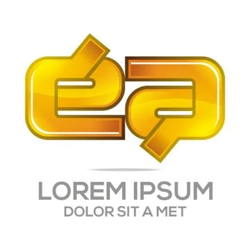 Logo Letter A E Icon Abstract Illustrazione stock