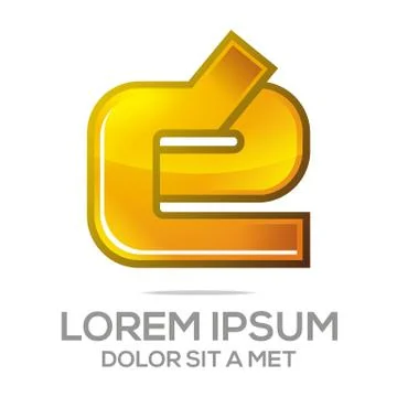 Logo Letter A E Icon Abstract Stock Illustration