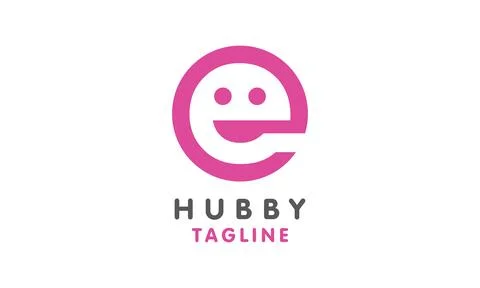 Logo letter e minimalis Stock Illustration