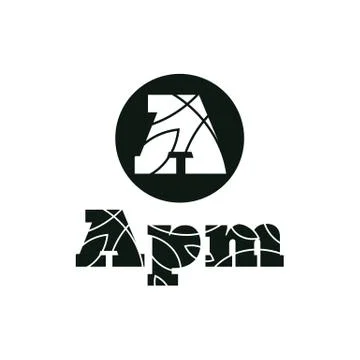 Logo letter A flat style vector illustration Stock Illustration