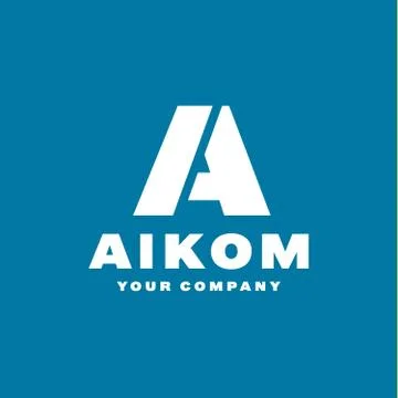 Logo letter A flat style vector illustration Illustrazione stock