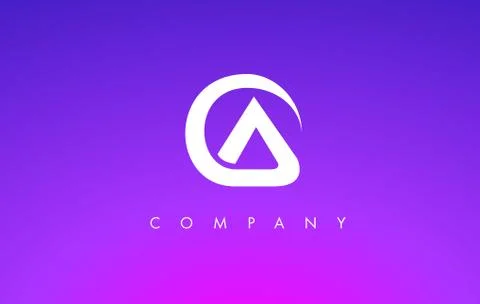 A Logo. A Letter Icon Design Vector Illustrazione stock