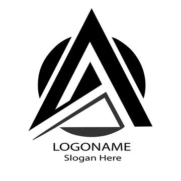 Logo letter name A Stock Illustration