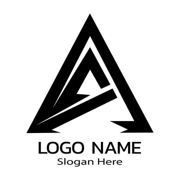 Logo letter name A Stock Illustration