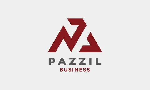 Logo letter P triangle concept modern template design Stock Illustration