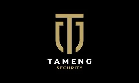 Logo letter T shield elegant concept Stock Illustration