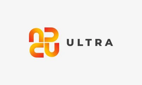Logo letter U vector alphabet logotype font minimalist concept logotype ora.. Stock Illustration