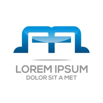 Logo Lettering AA Vector Stock Illustration