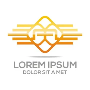 Logo Lettering AA Vector Stock Illustration