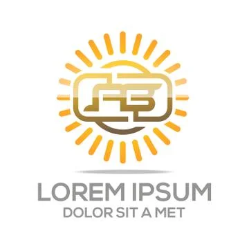 Logo Lettering AB Vector Stock-Illustration