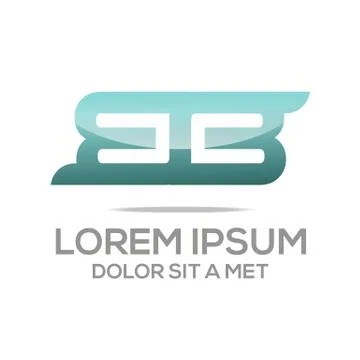 Logo Lettering BB Vector Stock Illustration