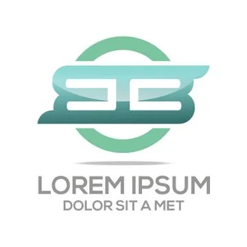 Logo Lettering BB Vector Stock Illustration