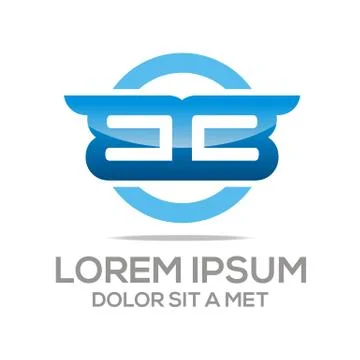 Logo Lettering BB Vector Stock Illustration