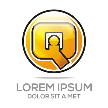 Logo Lettering Q Vector Stock Illustration