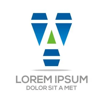 Logo Lettering A Vector Stock Illustration