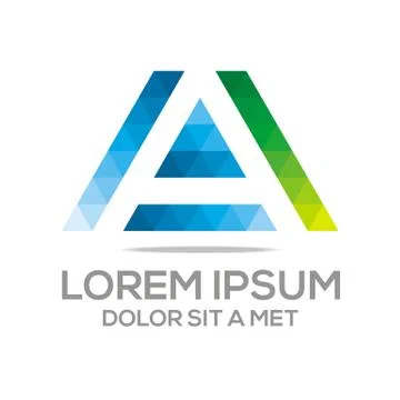Logo Lettering A Vector Stock-Illustration