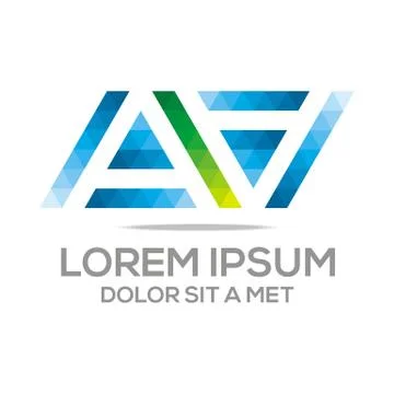 Logo Lettering A Vector Stock Illustration