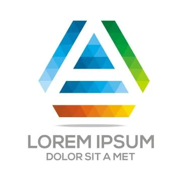 Logo Lettering A Vector Stock Illustration