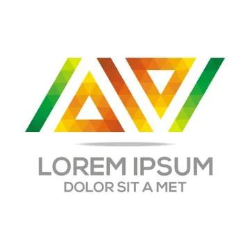 Logo Lettering A Vector Stock Illustration