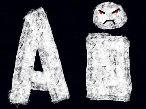 Logo letters AI perfect for artificial intelligence concept 스톡 일러스트