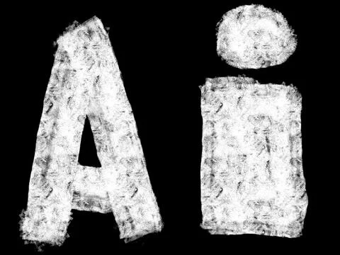 Logo letters AI perfect for artificial intelligence concept 스톡 일러스트