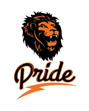 The logo of a lion, vector illustration Stock Illustration