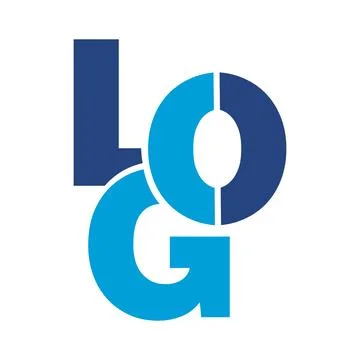 Logo of LOGO. LOG logo design, Technology, internet and networking icon Stock Illustration