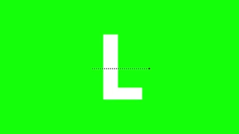 Logo Looping with Letter - Chroma Key Green Screen Footage Stock Footage 341328956