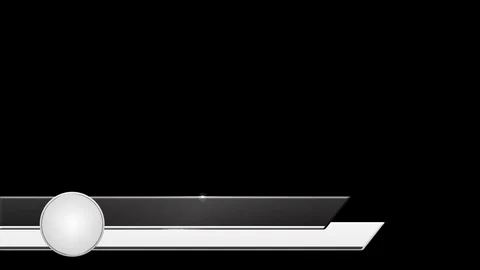 Logo Lower Third Alpha Channel Black White Stock Footage 79248217