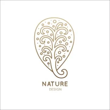 Logo magic tree Stock Illustration