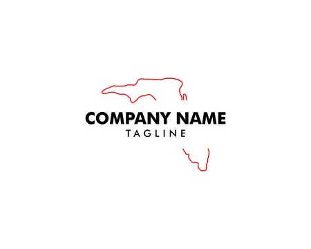 Logo Map of the Florida Stock Illustration