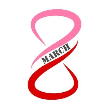 Logo march 8 Stock Illustration